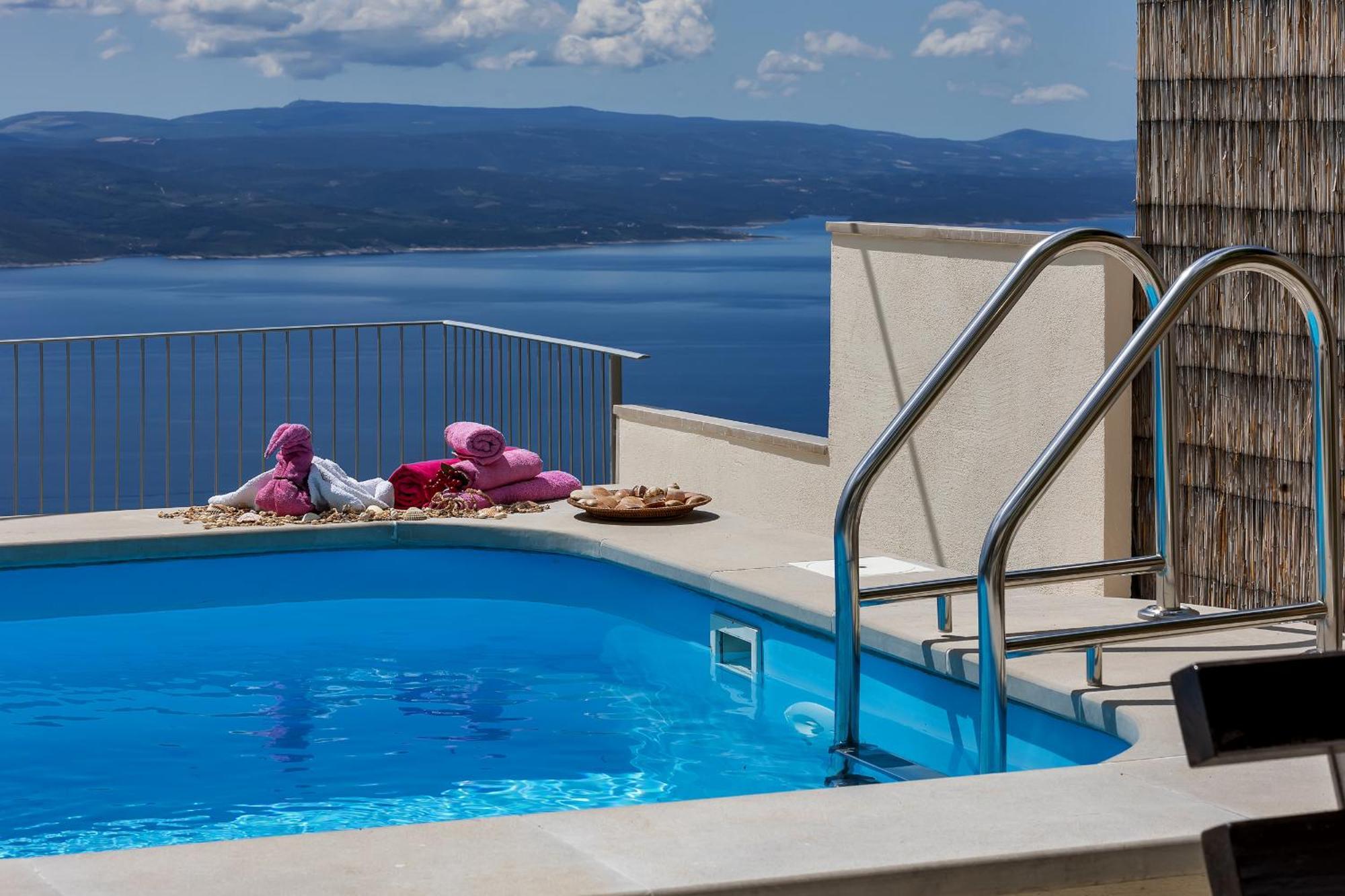 Holiday Home Marta With Heated Pool,Grill,Sea View Bast Экстерьер фото